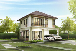 บ้านเดี่ยว2ชั้นบรรยากาศร่มรื่น